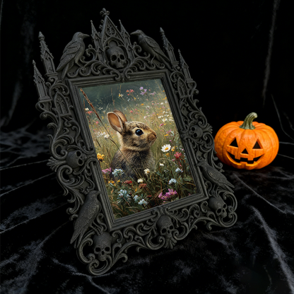 Hot-pick Gothic Dark-style Photo Frame | Gothic Wedding Bridal Boudoir Decor, Photo Ornament, Dual-use Display, Sturdy Frame