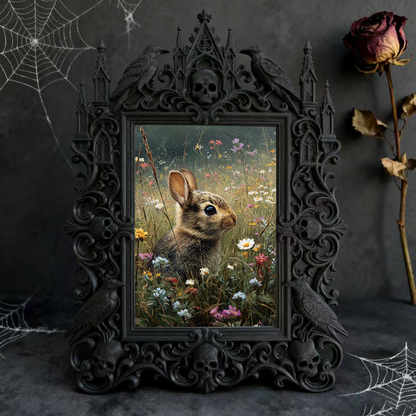 Hot-pick Gothic Dark-style Photo Frame | Gothic Wedding Bridal Boudoir Decor, Photo Ornament, Dual-use Display, Sturdy Frame