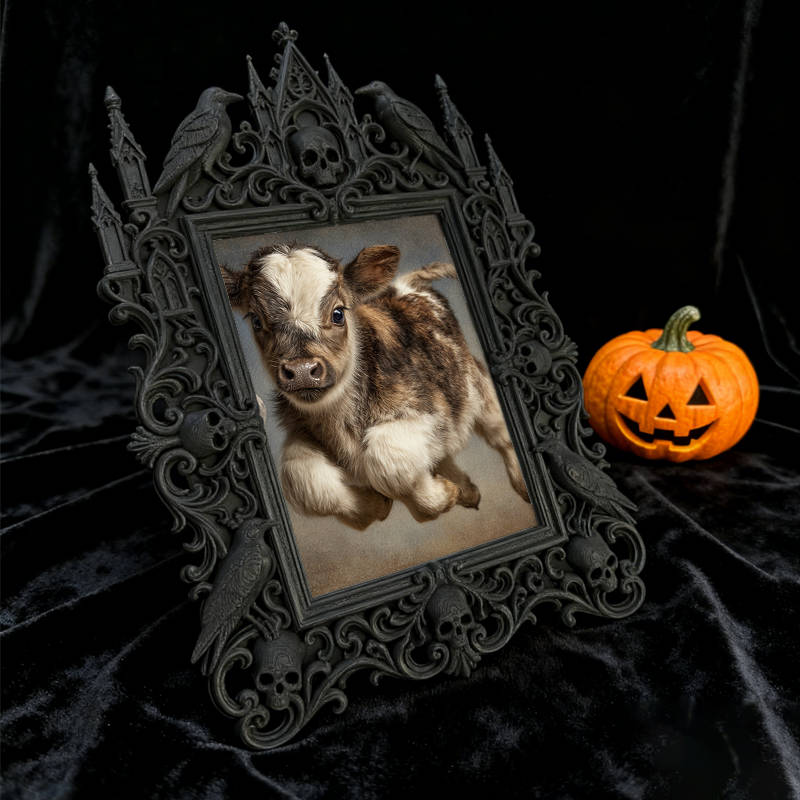 Limited-edition Gothic Dark-style Photo Frame | Occult Palm Reading Studio Decor, Photo Ornament, Wall-mountable & Tabletop, Collectible Fra