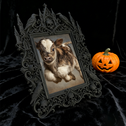 Limited-edition Gothic Dark-style Photo Frame | Occult Palm Reading Studio Decor, Photo Ornament, Wall-mountable & Tabletop, Collectible Fra