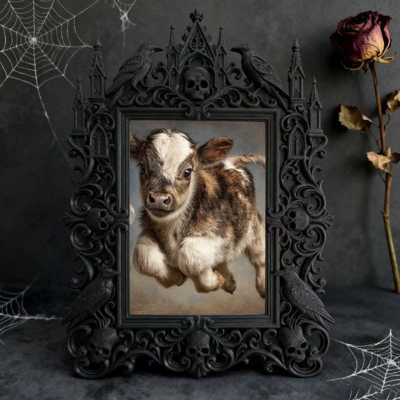 Limited-edition Gothic Dark-style Photo Frame | Occult Palm Reading Studio Decor, Photo Ornament, Wall-mountable & Tabletop, Collectible Fra
