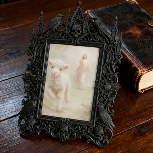 Rare Gothic Dark-style Photo Frame | Vampire Cosplay Costume Shop Decor, Photo Ornament, Wall/Table Dual-use, Artistic Frame
