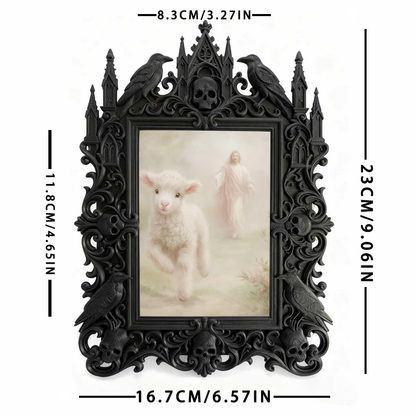Rare Gothic Dark-style Photo Frame | Vampire Cosplay Costume Shop Decor, Photo Ornament, Wall/Table Dual-use, Artistic Frame