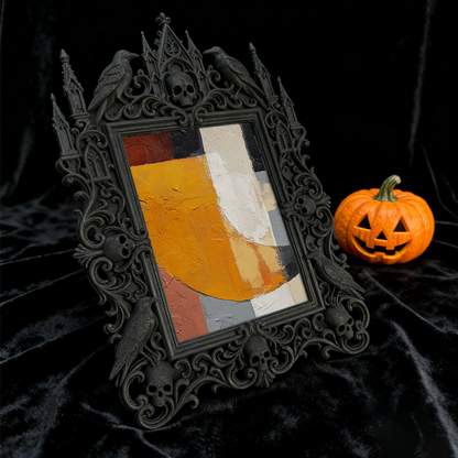 Must-grab Gothic Dark-style Photo Frame | Halloween Trick-or-Treat Photo Spot Decor, Photo Ornament, Wall-mountable & Tabletop, Lightweight 