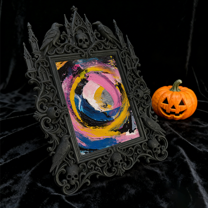 High-demand Gothic Dark-style Photo Frame | Witchy Spell Candle Shop Window Decor, Photo Ornament, Wall-mountable & Tabletop, Scratch-resist