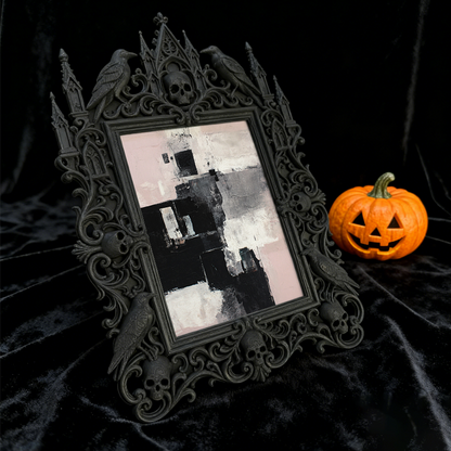 Collector-favorite Gothic Dark-style Photo Frame | Horror Comic Book Convention Decor, Photo Ornament, Wall/Table Dual-use, Display-grade Fr