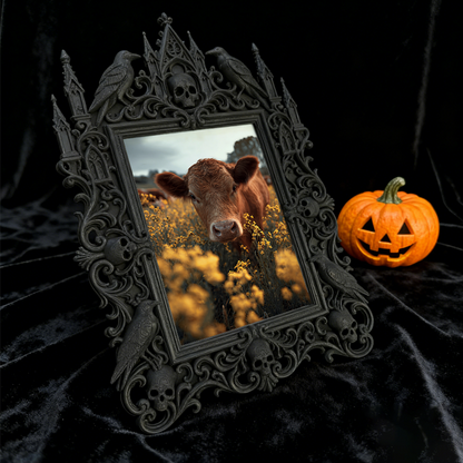 Super-popular Gothic Dark-style Photo Frame | Dark Academia Dorm Door Decor, Photo Ornament, Wall/Table Dual-use, Durable Frame