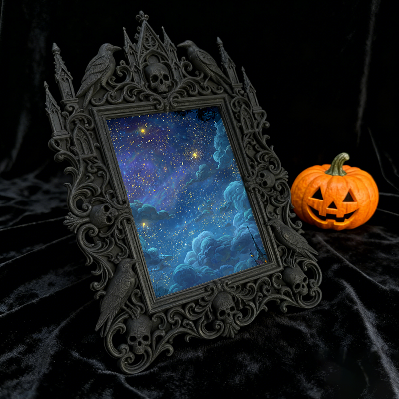 Bestselling Gothic Dark-style Photo Frame | Dark Academia Handwriting Studio Decor, Photo Ornament, Wall/Table Dual-use, Durable Frame