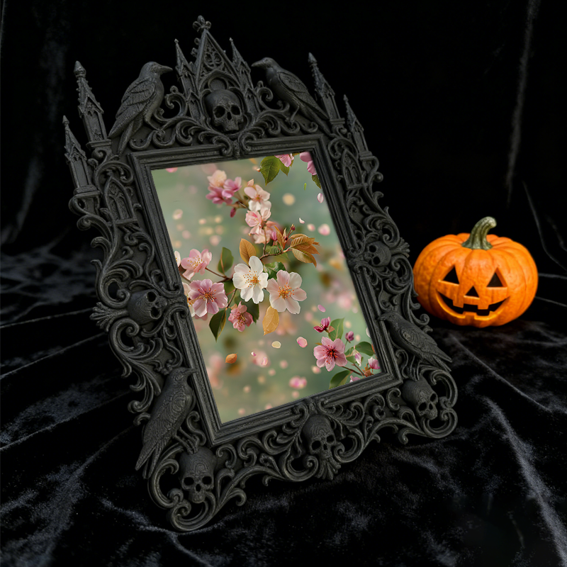 5-star-loved Gothic Dark-style Photo Frame | Gothic Elopement Photo Display Decor, Photo Ornament, Dual-use Display, Sturdy Frame