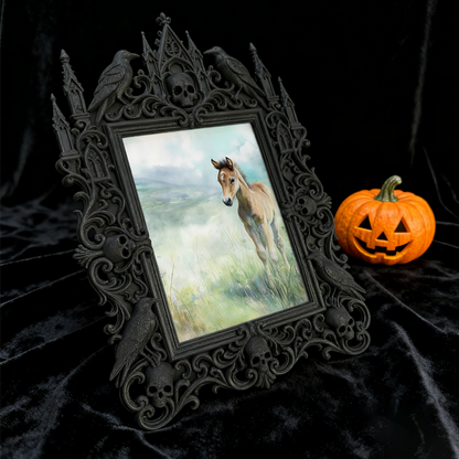 Rare-gem Gothic Dark-style Photo Frame | Vampire Cosplay Convention Booth Prop, Photo Ornament, Wall/Table Dual-use, Artistic Frame