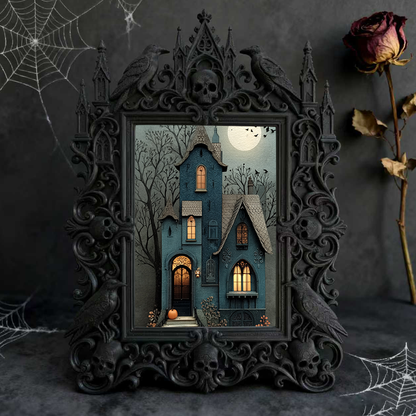 Tough-built Gothic Dark-style Photo Frame | Gothic Motorcycle Gear Shop Decor, Photo Ornament, Dual-use Display, Wear-resistant Frame