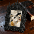 Elegant-modern Gothic Dark-style Photo Frame | Paranormal Themed Bookstore Nook Decor, Photo Ornament, Wall-mountable & Tabletop, Elegant Fr
