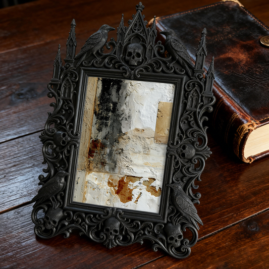 Collector-top-pick Gothic Dark-style Photo Frame | Vintage Horror Zine Shop Decor, Photo Ornament, Wall/Table Dual-use, Display-grade Frame