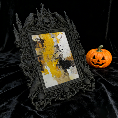 Cute-edgy Gothic Dark-style Photo Frame | Gothic Pet Bandana Display Decor, Photo Ornament, Dual-use Display, Cute Frame
