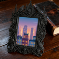 Must-own Gothic Dark-style Photo Frame | Dark Art Tattoo Studio Portfolio Display, Photo Ornament, Wall-mountable & Tabletop, Slim Frame