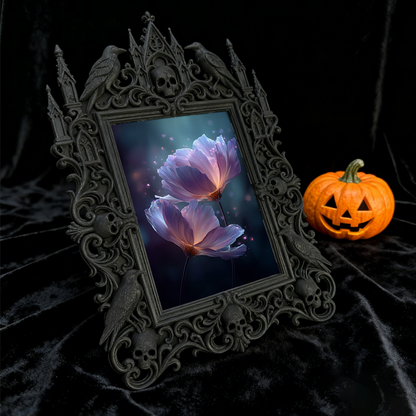 Limited-drop Gothic Dark-style Photo Frame | Occult Tarot Cloth Shop Decor, Photo Ornament, Wall-mountable & Tabletop, Collectible Frame