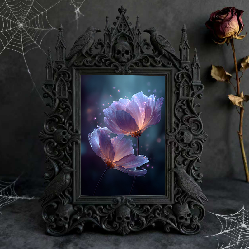 Limited-drop Gothic Dark-style Photo Frame | Occult Tarot Cloth Shop Decor, Photo Ornament, Wall-mountable & Tabletop, Collectible Frame