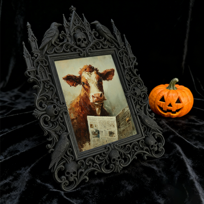 Rare-edition Gothic Dark-style Photo Frame | Vampire LARP Dungeon Wall Decor, Photo Ornament, Wall/Table Dual-use, Artistic Frame