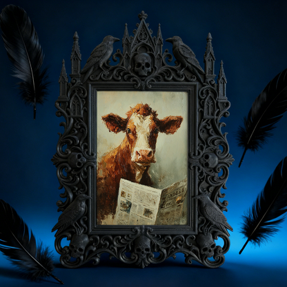 Rare-edition Gothic Dark-style Photo Frame | Vampire LARP Dungeon Wall Decor, Photo Ornament, Wall/Table Dual-use, Artistic Frame