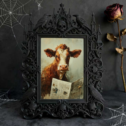 Rare-edition Gothic Dark-style Photo Frame | Vampire LARP Dungeon Wall Decor, Photo Ornament, Wall/Table Dual-use, Artistic Frame