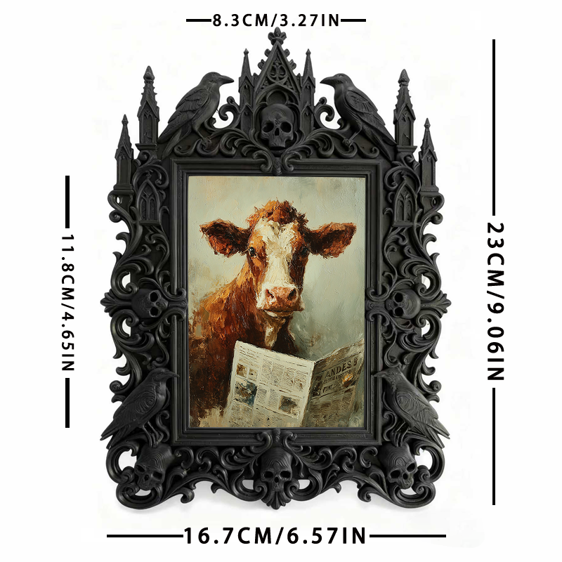 Rare-edition Gothic Dark-style Photo Frame | Vampire LARP Dungeon Wall Decor, Photo Ornament, Wall/Table Dual-use, Artistic Frame