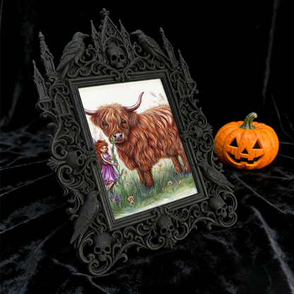 Adorable-dark Gothic Dark-style Photo Frame | Gothic Handmade Candle Jar Shop Decor, Photo Ornament, Dual-use Display, Cute Frame