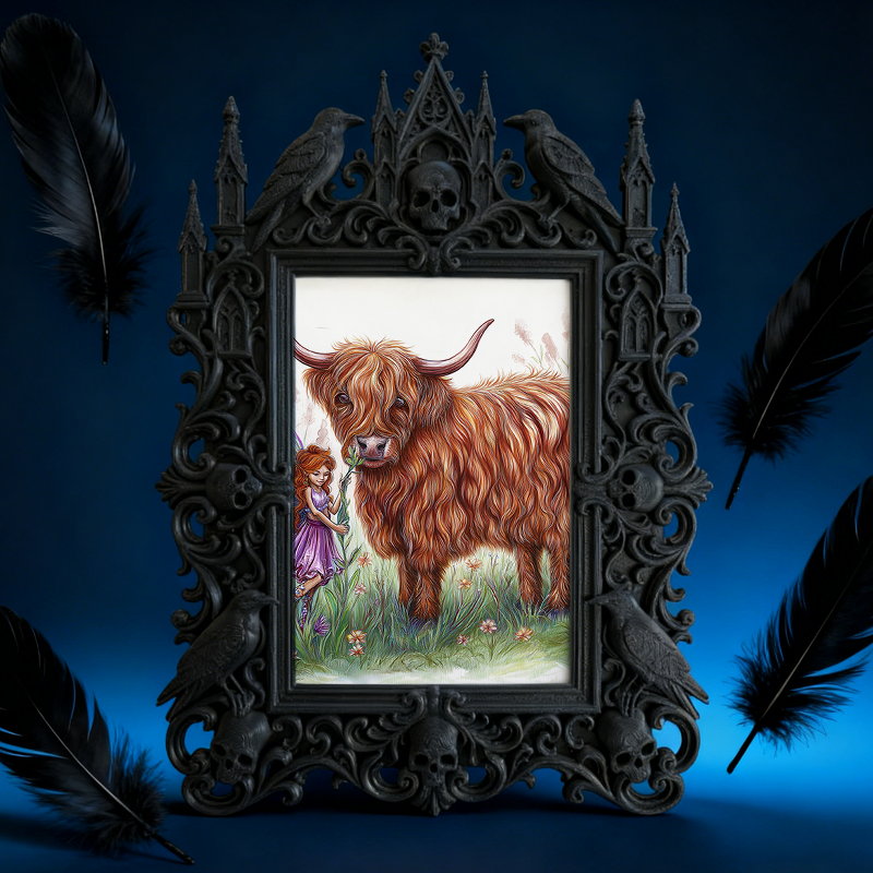 Adorable-dark Gothic Dark-style Photo Frame | Gothic Handmade Candle Jar Shop Decor, Photo Ornament, Dual-use Display, Cute Frame