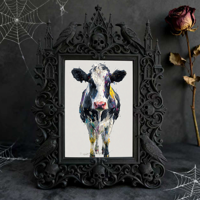 Trend-setting Gothic Dark-style Photo Frame | Gothic Kids’ Vampire Bedroom Decor, Photo Ornament, Wall/Table Dual-use, Eco-friendly Frame