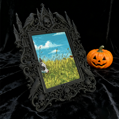 Buzz-creator Gothic Dark-style Photo Frame | Punk Rock Band Vinyl Record Launch Decor, Photo Ornament, Wall/Table Dual-use, Eco-friendly Fra