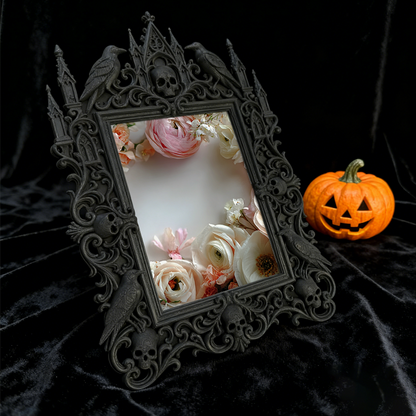 Exclusive-release Gothic Dark-style Photo Frame | Occult Herbalism Workshop Decor, Photo Ornament, Wall-mountable & Tabletop, Collectible Fr