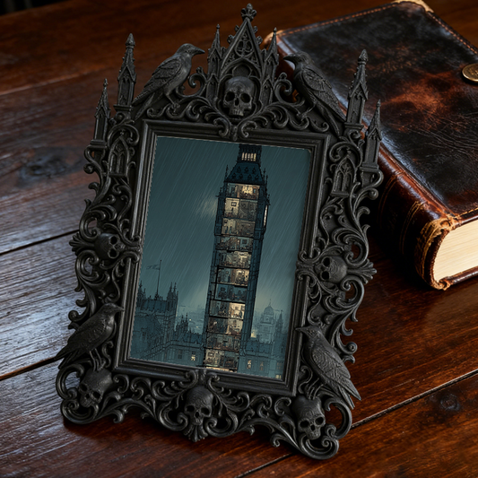 Top-rated-gothic Gothic Dark-style Photo Frame | Dark Academia Student Art Studio Decor, Photo Ornament, Wall/Table Dual-use, Durable Frame
