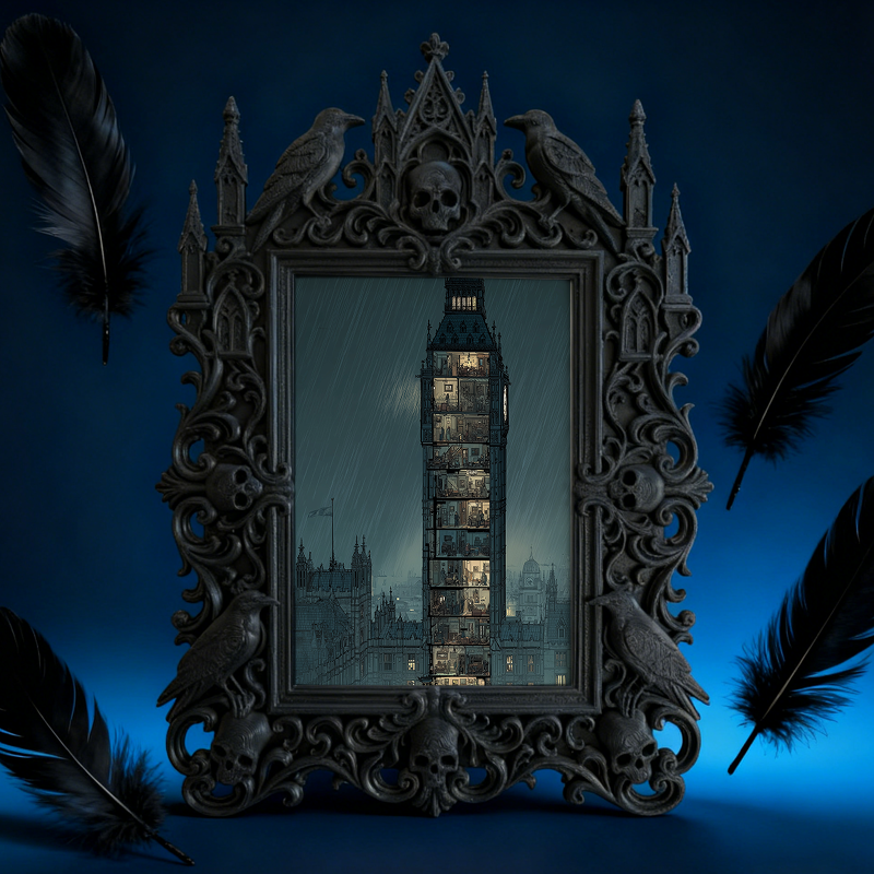 Top-rated-gothic Gothic Dark-style Photo Frame | Dark Academia Student Art Studio Decor, Photo Ornament, Wall/Table Dual-use, Durable Frame