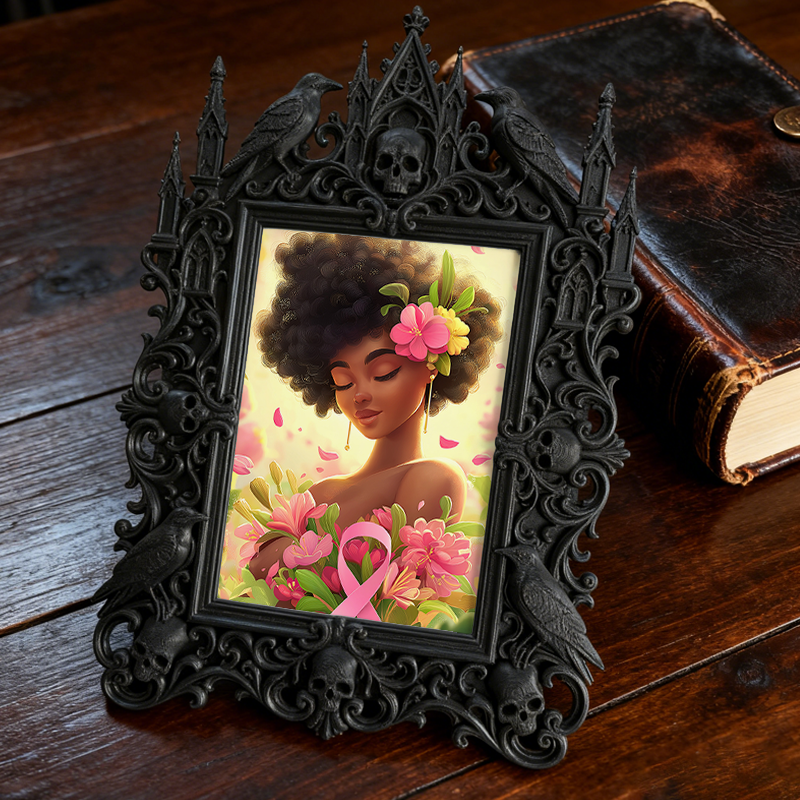 Must-have-gothic Gothic Dark-style Photo Frame | Dark Art Tattoo Flash Sale Booth Decor, Photo Ornament, Wall-mountable & Tabletop, Slim Fra