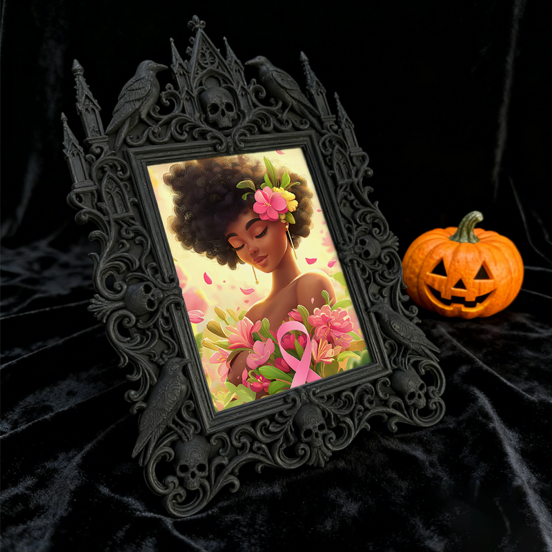 Must-have-gothic Gothic Dark-style Photo Frame | Dark Art Tattoo Flash Sale Booth Decor, Photo Ornament, Wall-mountable & Tabletop, Slim Fra