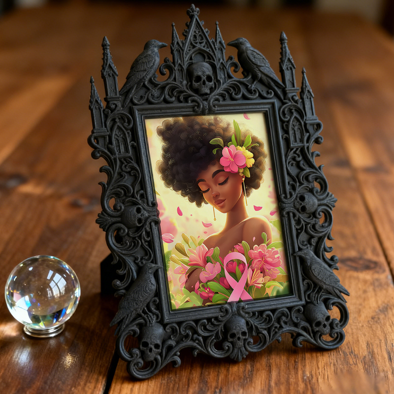 Must-have-gothic Gothic Dark-style Photo Frame | Dark Art Tattoo Flash Sale Booth Decor, Photo Ornament, Wall-mountable & Tabletop, Slim Fra