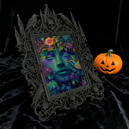 Limited-stock-gothic Dark-style Photo Frame | Occult Zodiac Jewelry Shop Decor, Photo Ornament, Wall-mountable & Tabletop, Collectibl