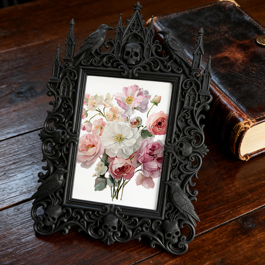 Rare-edition Gothic Dark-style Photo Frame | Vampire LARP Tavern Wall Decor, Photo Ornament, Wall/Table Dual-use, Artistic Frame