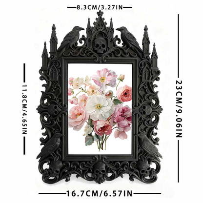 Rare-edition Gothic Dark-style Photo Frame | Vampire LARP Tavern Wall Decor, Photo Ornament, Wall/Table Dual-use, Artistic Frame