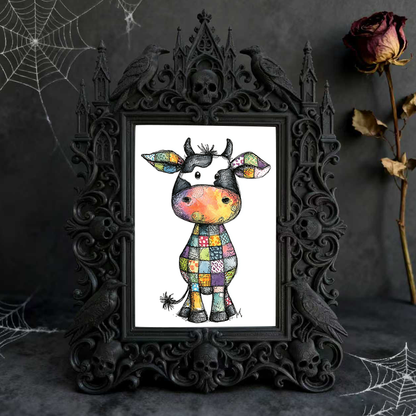Crowd-pleaser-gothic Gothic Dark-style Photo Frame | Horror Cosplay Group Photo Prop, Photo Ornament, Wall-mountable & Tabletop, Lightweight