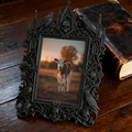 Trend-maker Gothic Dark-style Photo Frame | Gothic Dark Chocolate Shop Window Decor, Photo Ornament, Dual-use Display, Retro Plastic Frame