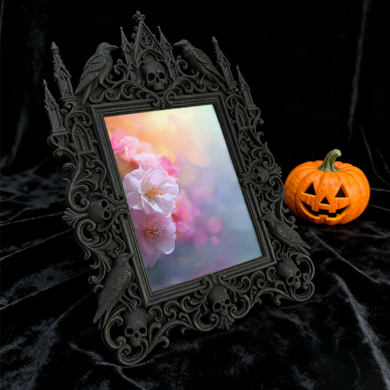 Buzz-creator Gothic Dark-style Photo Frame | Punk Rock Band Vinyl Record Launch Decor, Photo Ornament, Wall/Table Dual-use, Eco-friendly Fra