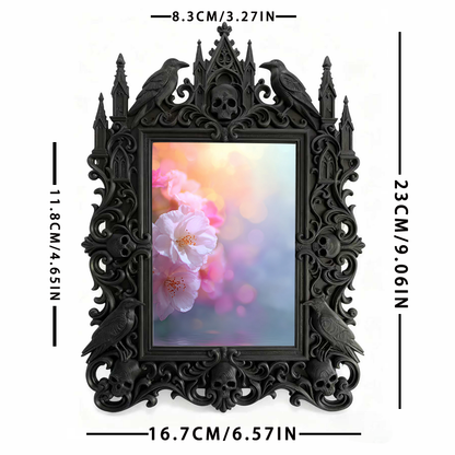 Buzz-creator Gothic Dark-style Photo Frame | Punk Rock Band Vinyl Record Launch Decor, Photo Ornament, Wall/Table Dual-use, Eco-friendly Fra