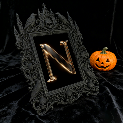 Exclusive-release Gothic Dark-style Photo Frame | Occult Herbalism Workshop Decor, Photo Ornament, Wall-mountable & Tabletop, Collectible Fr