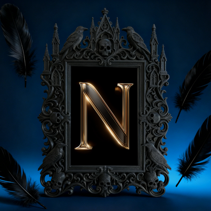 Exclusive-release Gothic Dark-style Photo Frame | Occult Herbalism Workshop Decor, Photo Ornament, Wall-mountable & Tabletop, Collectible Fr