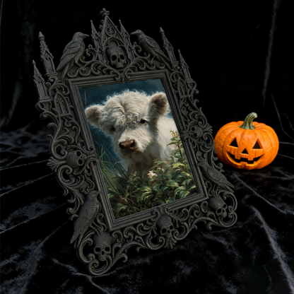 Cute-gothic Gothic Dark-style Photo Frame | Gothic Pet Bandana Photoshoot Prop, Photo Ornament, Dual-use Display, Cute Frame