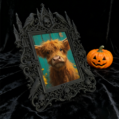 5-star-favorite Gothic Dark-style Photo Frame | Vampire Themed Anniversary Weekend Decor, Photo Ornament, Dual-use Display, Sturdy Frame