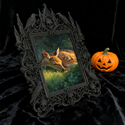 Limited-stock-gothic Dark-style Photo Frame | Occult Zodiac Jewelry Shop Decor, Photo Ornament, Wall-mountable & Tabletop, Collectibl