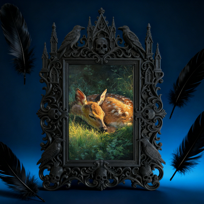 Limited-stock-gothic Dark-style Photo Frame | Occult Zodiac Jewelry Shop Decor, Photo Ornament, Wall-mountable & Tabletop, Collectibl