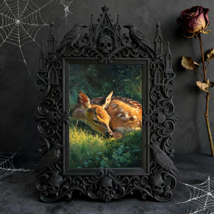 Limited-stock-gothic Dark-style Photo Frame | Occult Zodiac Jewelry Shop Decor, Photo Ornament, Wall-mountable & Tabletop, Collectibl