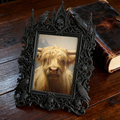 Classy-dark-style Gothic Dark-style Photo Frame | Dark Academia Book Folding Art Shop Decor, Photo Ornament, Wall-mountable & Tabletop, Prac